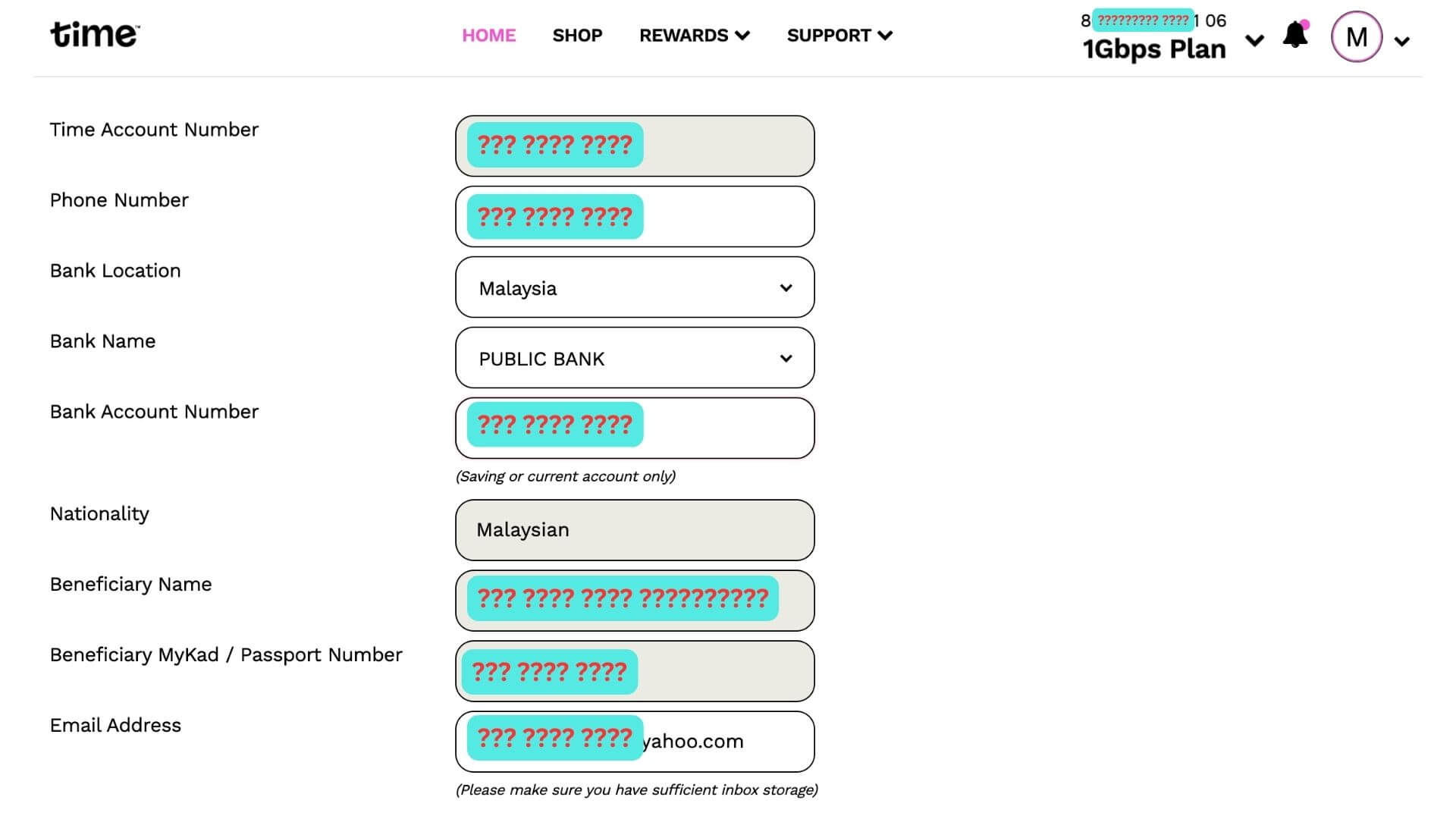 TIME transfer ownership home broadband promotion